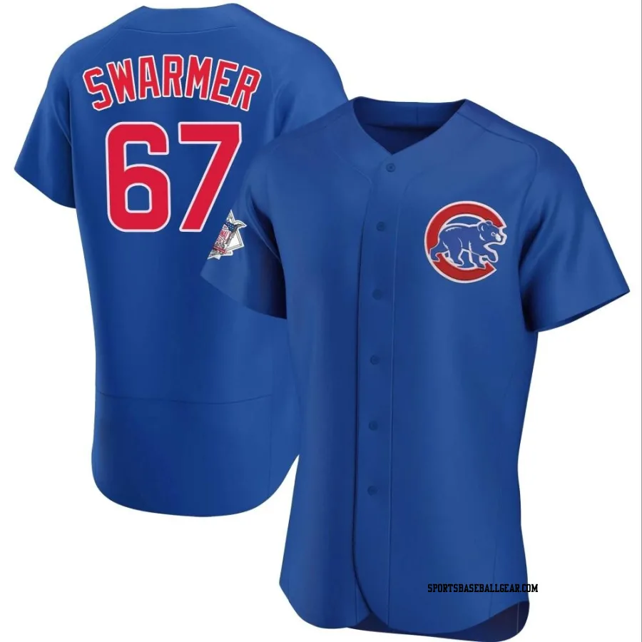 Matt Swarmer Men's Chicago Cubs Royal Authentic Alternate Jersey