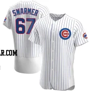 Matt Swarmer Men's Chicago Cubs White Authentic Home Jersey