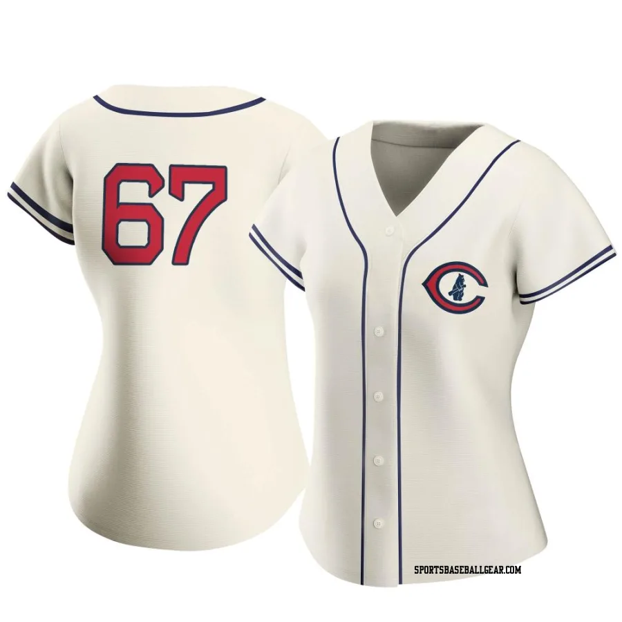 Matt Swarmer Women's Chicago Cubs Cream Authentic 2022 Field Of Dreams Jersey