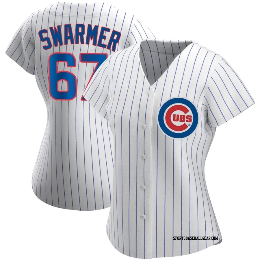 Matt Swarmer Women's Chicago Cubs White Authentic Home Jersey