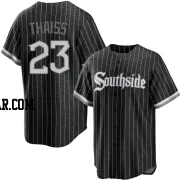 Matt Thaiss Men's Chicago White Sox Black Replica 2021 City Connect Jersey