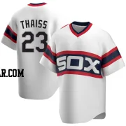 Matt Thaiss Men's Chicago White Sox White Replica Cooperstown Collection Jersey