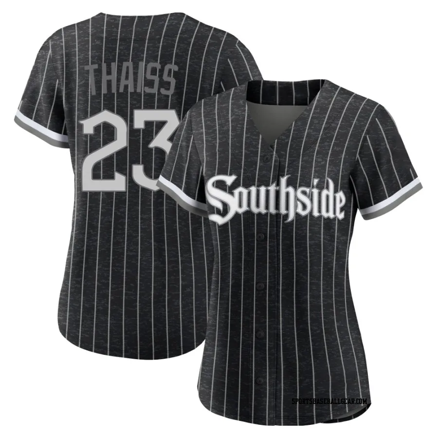 Matt Thaiss Women's Chicago White Sox Black Authentic 2021 City Connect Jersey