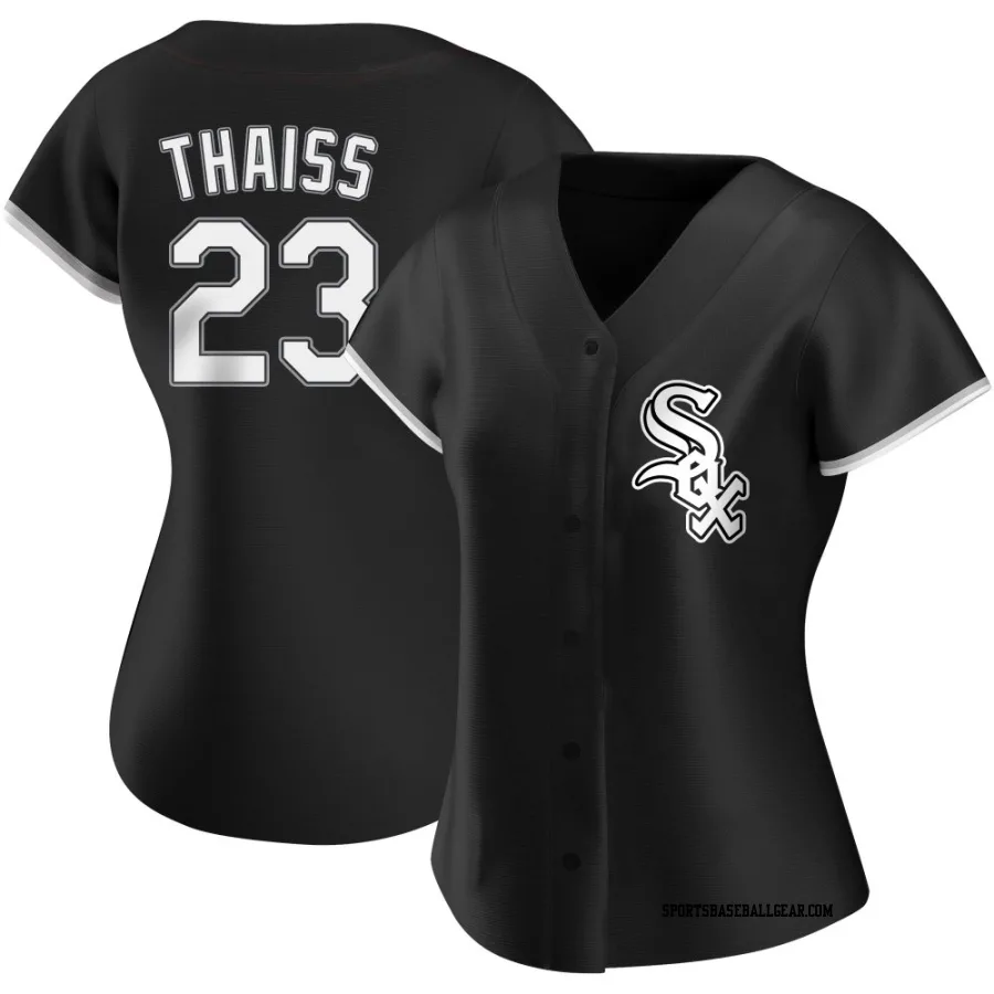 Matt Thaiss Women's Chicago White Sox Black Authentic Alternate Jersey