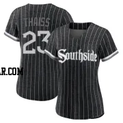 Matt Thaiss Women's Chicago White Sox Black Replica 2021 City Connect Jersey