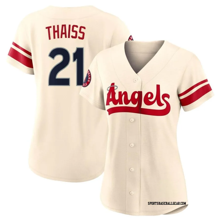 Matt Thaiss Women's Los Angeles Angels Cream Replica 2022 City Connect Jersey