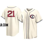 Matt Thaiss Youth Chicago Cubs Cream Replica 2022 Field Of Dreams Jersey