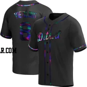 Matt Vierling Men's Detroit Tigers Black Holographic Replica Alternate Jersey