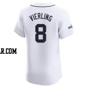 Matt Vierling Men's Detroit Tigers White Elite Home Patch Jersey