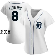 Matt Vierling Women's Detroit Tigers White Authentic Home Jersey