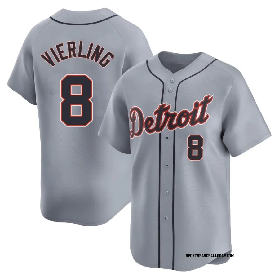 Matt Vierling Youth Detroit Tigers Gray Limited Road Jersey