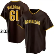 Matt Waldron Men's San Diego Padres Brown Replica Road Jersey