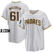 Matt Waldron Men's San Diego Padres White Replica 2024 World Tour Seoul Series Home Jersey