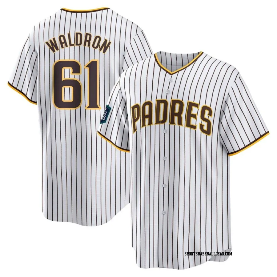 Matt Waldron Men's San Diego Padres White Replica 2024 World Tour Seoul Series Home Jersey