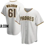 Matt Waldron Men's San Diego Padres White/Brown Replica Home Jersey