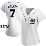 Matt Walker Women's Detroit Tigers White Authentic Home Jersey