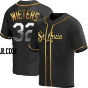 Matt Wieters Men's St. Louis Cardinals Black Golden Replica Alternate Jersey