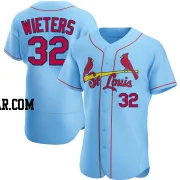 Matt Wieters Men's St. Louis Cardinals Light Blue Authentic Alternate Jersey