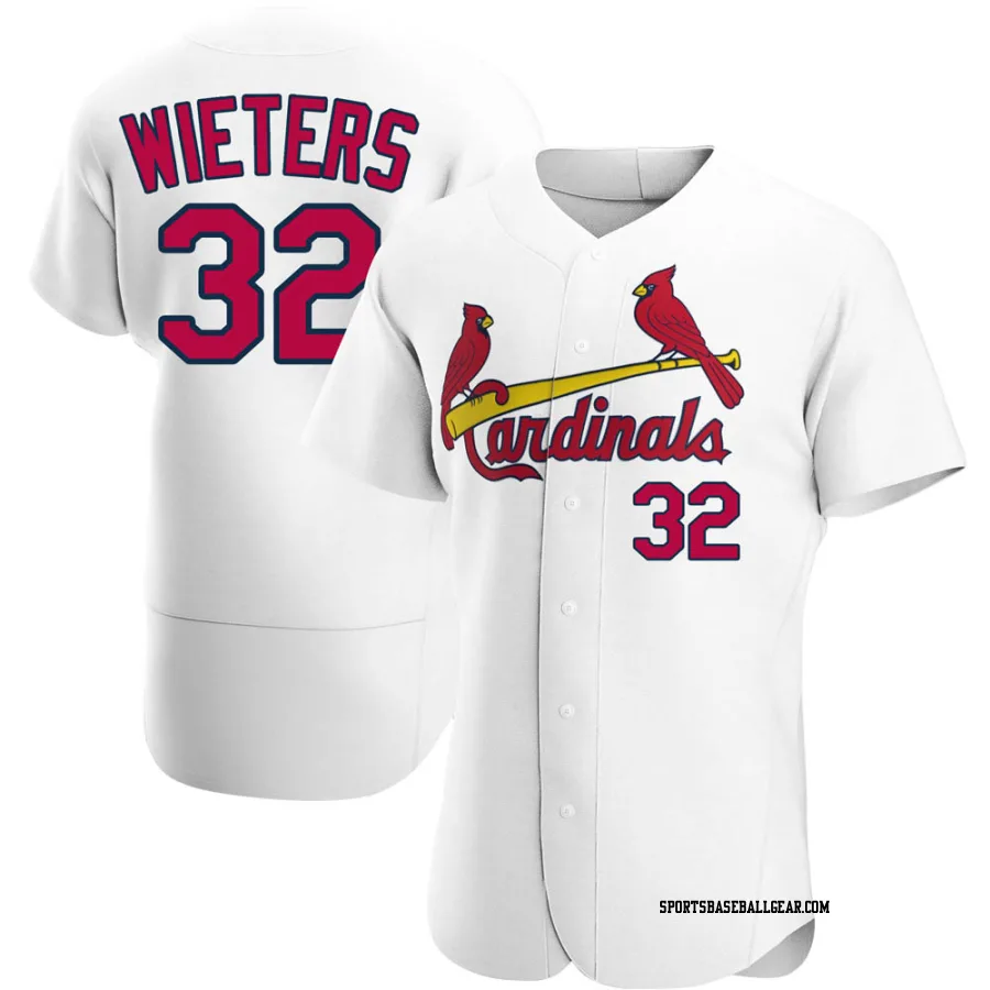 Matt Wieters Men's St. Louis Cardinals White Authentic Home Jersey