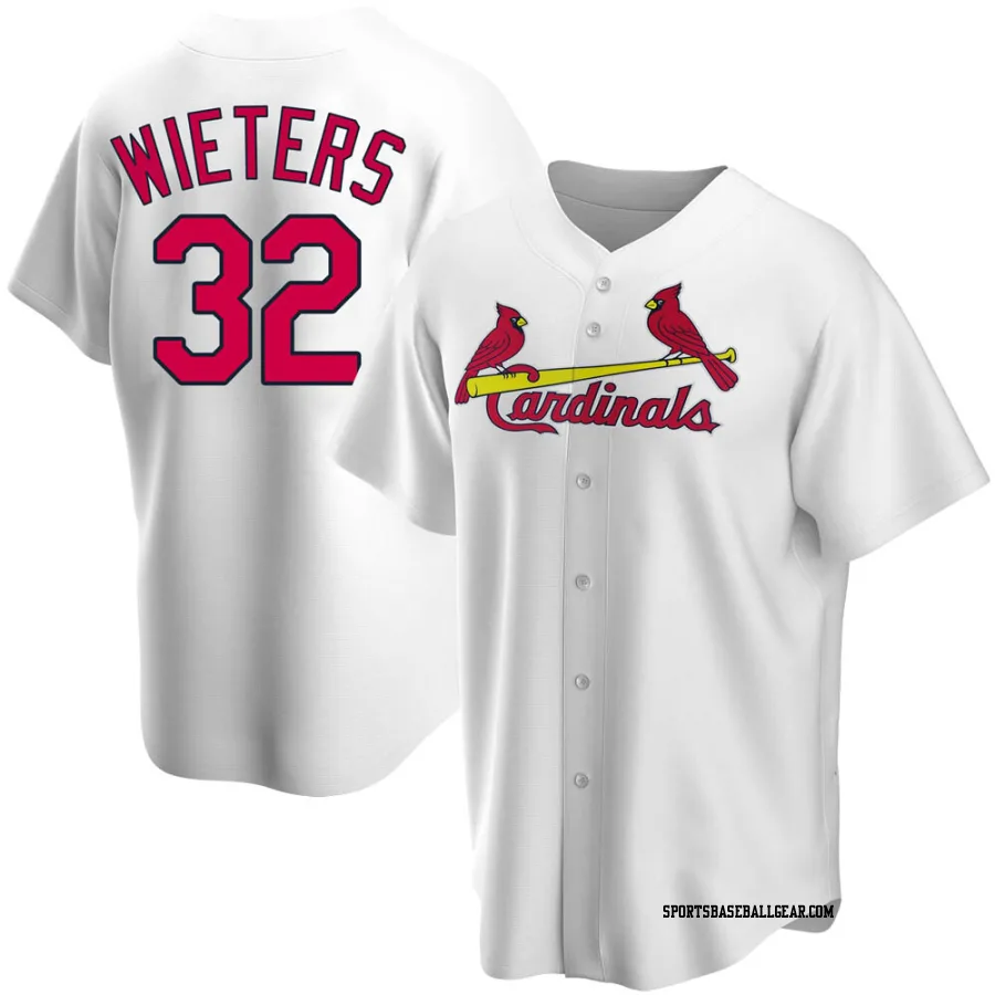 Matt Wieters Men's St. Louis Cardinals White Replica Home Jersey