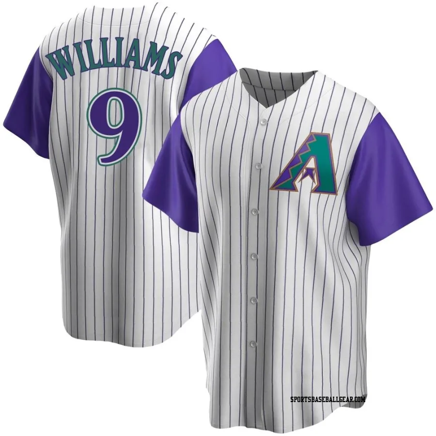 Matt Williams Men's Arizona Diamondbacks Cream/Purple Replica Alternate Cooperstown Collection Jersey