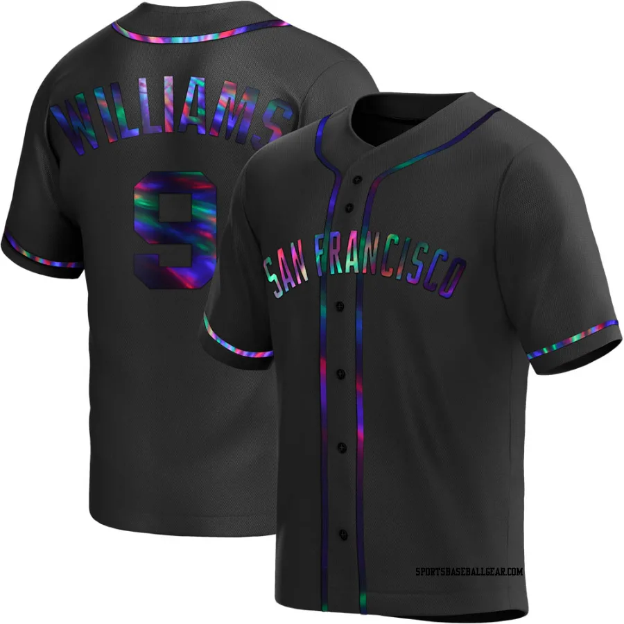 Matt Williams Men's San Francisco Giants Black Holographic Replica Alternate Jersey