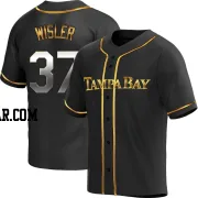 Matt Wisler Men's Tampa Bay Rays Black Golden Replica Alternate Jersey