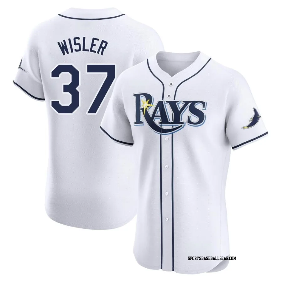 Matt Wisler Men's Tampa Bay Rays White Elite Home Jersey