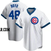 Matthew Boyd Men's Chicago Cubs White Replica Home Cooperstown Collection Jersey