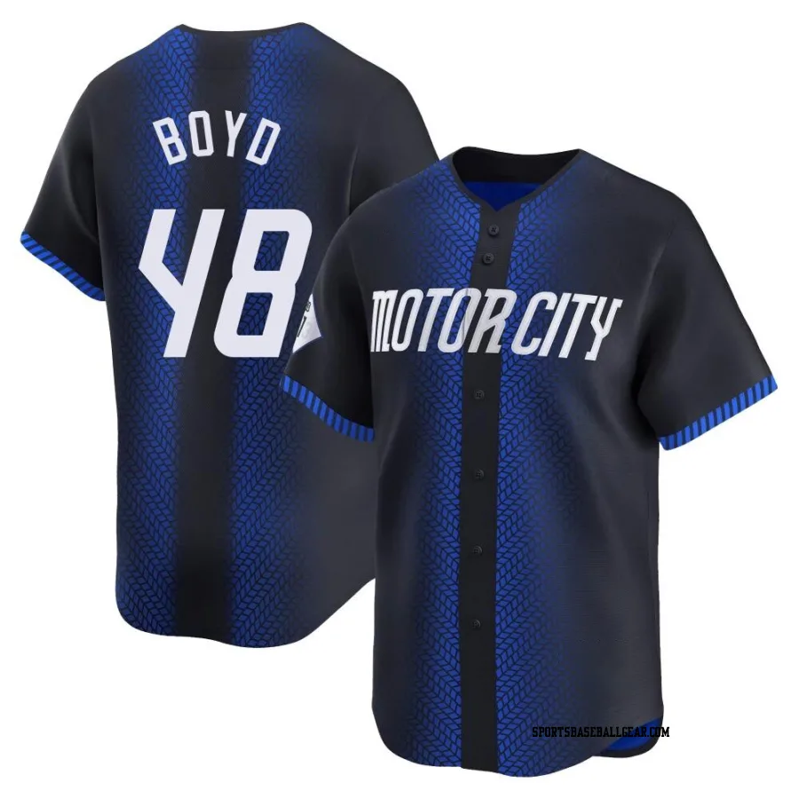 Matthew Boyd Men's Detroit Tigers Blue Limited 2024 City Connect Jersey