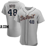 Matthew Boyd Men's Detroit Tigers Gray Authentic Road Jersey