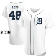 Matthew Boyd Men's Detroit Tigers White Authentic Home Jersey