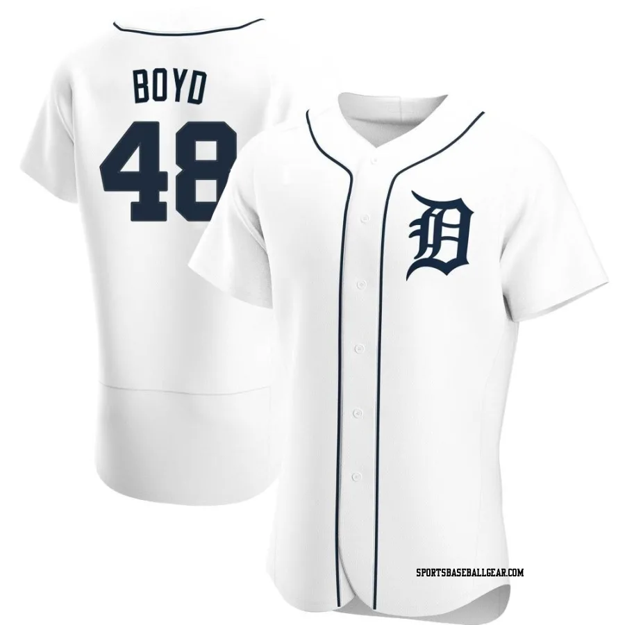 Matthew Boyd Men's Detroit Tigers White Authentic Home Jersey