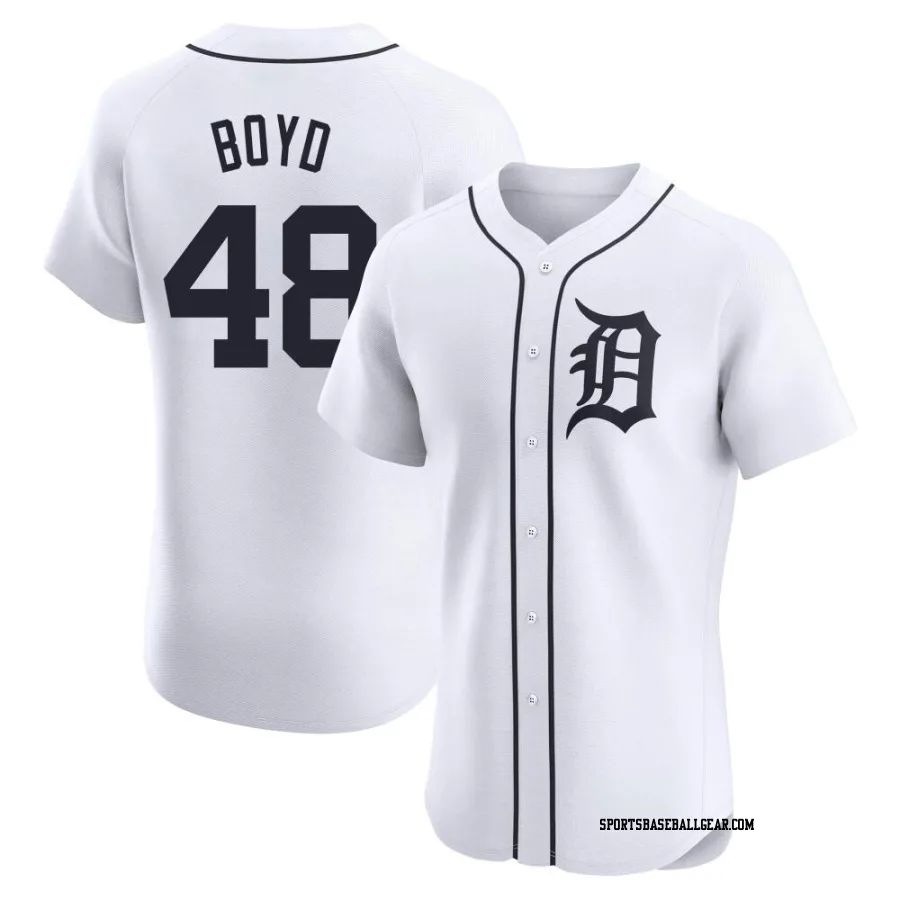 Matthew Boyd Men's Detroit Tigers White Elite Home Jersey