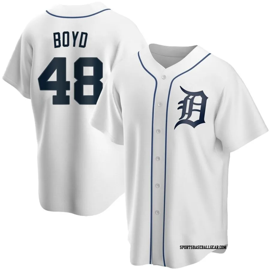 Matthew Boyd Men's Detroit Tigers White Replica Home Jersey