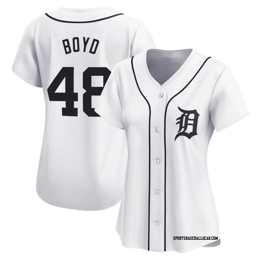 Matthew Boyd Women's Detroit Tigers White Limited Home Jersey