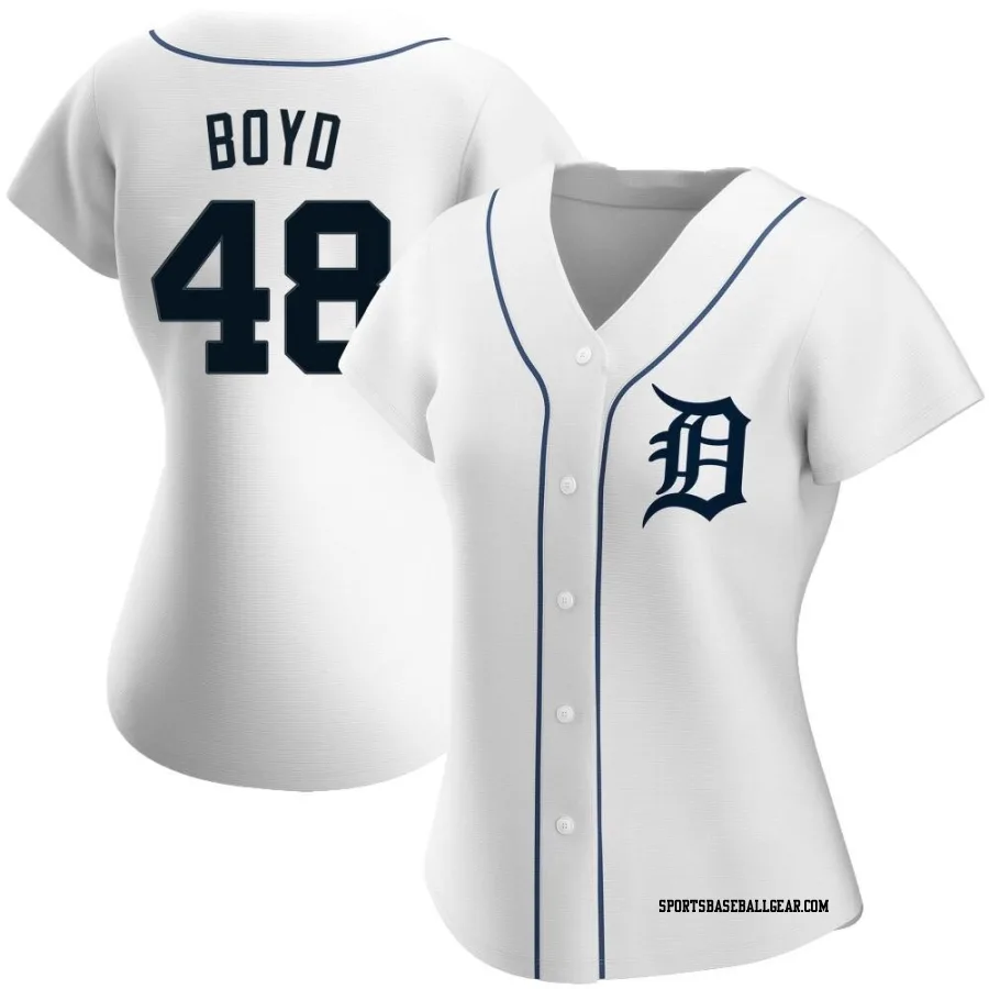 Matthew Boyd Women's Detroit Tigers White Replica Home Jersey