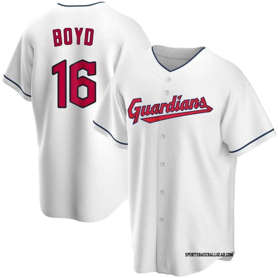 Matthew Boyd Youth Cleveland Guardians White Replica Home Jersey