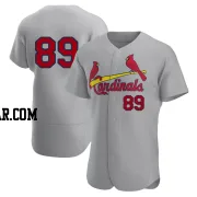 Matthew Koperniak Men's St. Louis Cardinals Gray Authentic Road Jersey