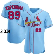 Matthew Koperniak Men's St. Louis Cardinals Light Blue Authentic Alternate Jersey