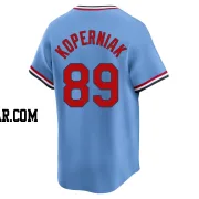 Matthew Koperniak Men's St. Louis Cardinals Light Blue Limited Cooperstown Collection Jersey