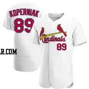 Matthew Koperniak Men's St. Louis Cardinals White Authentic Home Jersey