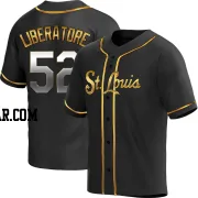 Matthew Liberatore Men's St. Louis Cardinals Black Golden Replica Alternate Jersey