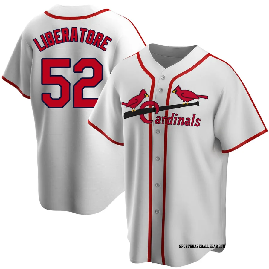 Matthew Liberatore Men's St. Louis Cardinals White Home Cooperstown Collection Jersey