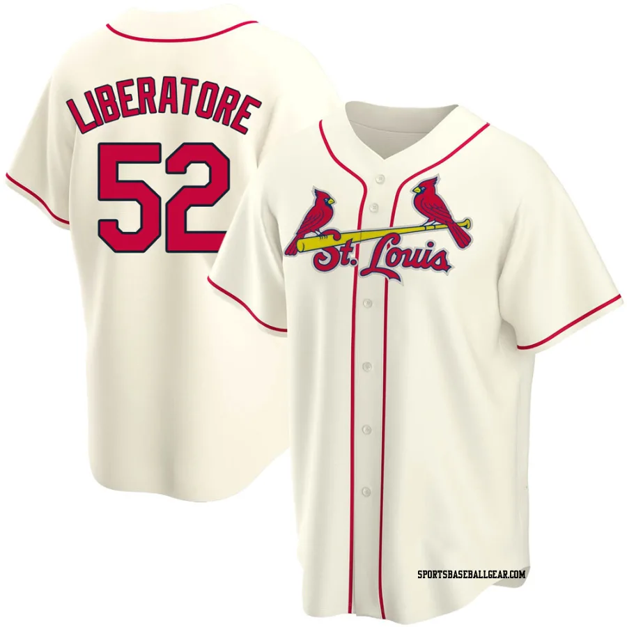 Matthew Liberatore Youth St. Louis Cardinals Cream Replica Alternate Jersey