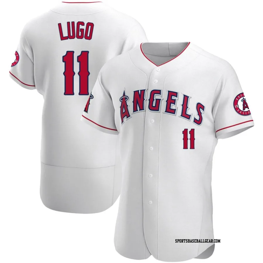 Matthew Lugo Men's Los Angeles Angels White Authentic Jersey