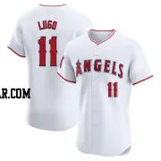 Matthew Lugo Men's Los Angeles Angels White Elite Home Jersey