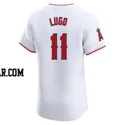 Matthew Lugo Men's Los Angeles Angels White Elite Home Jersey