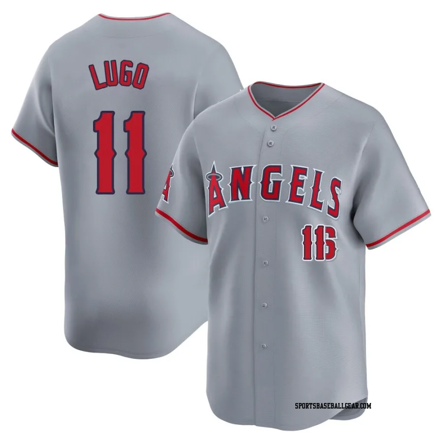 Matthew Lugo Youth Los Angeles Angels Gray Limited Away Jersey