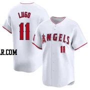 Matthew Lugo Youth Los Angeles Angels White Limited Home Jersey